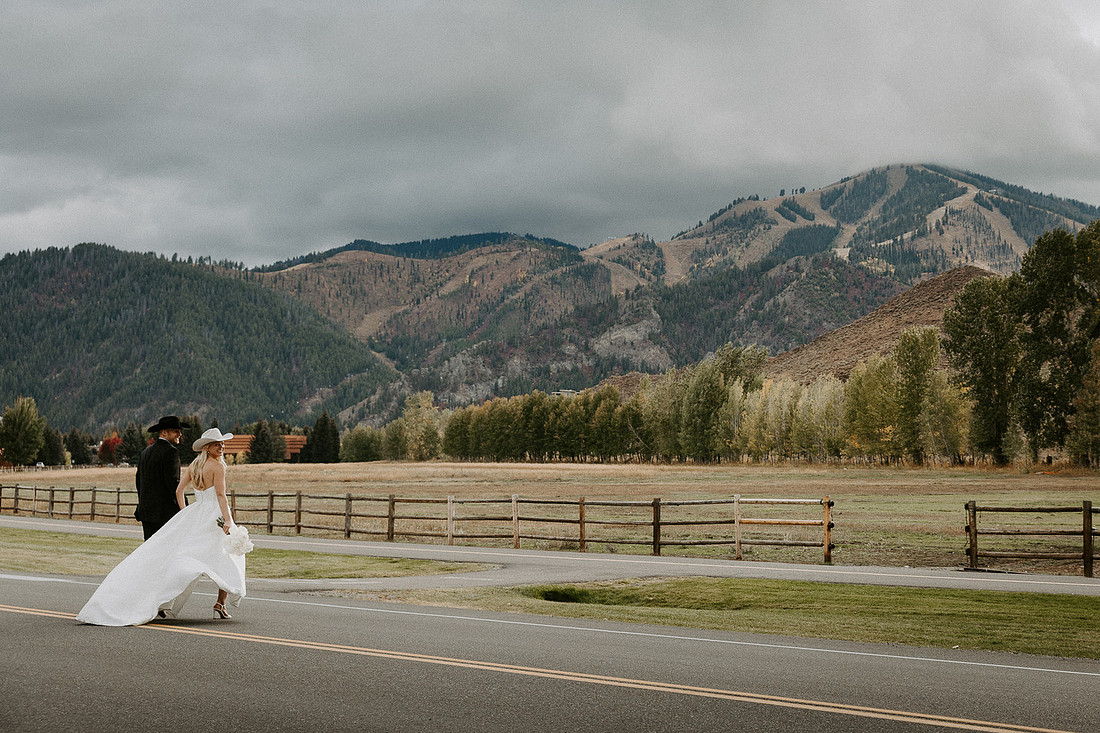 Logan & Claire Sun Valley, Idaho Wedding - Our Lady of the Snows Catholic Church & Whiskey's on Main