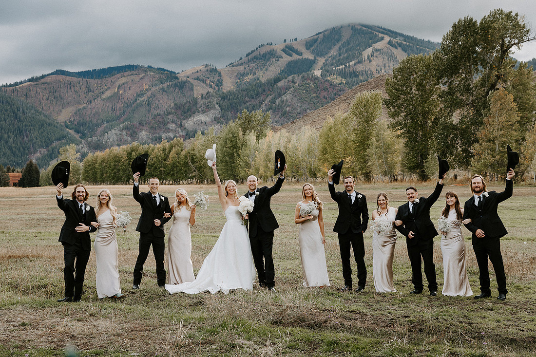 Logan & Claire Sun Valley, Idaho Wedding - Our Lady of the Snows Catholic Church & Whiskey's on Main