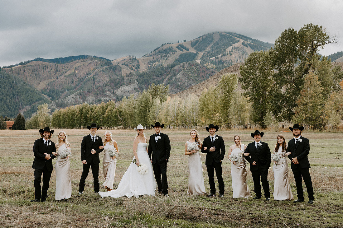 Logan & Claire Sun Valley, Idaho Wedding - Our Lady of the Snows Catholic Church & Whiskey's on Main