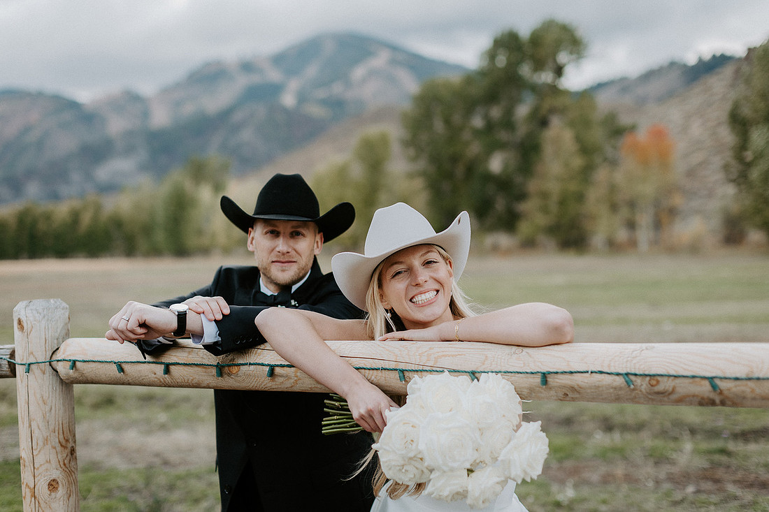 Logan & Claire Sun Valley, Idaho Wedding - Our Lady of the Snows Catholic Church & Whiskey's on Main