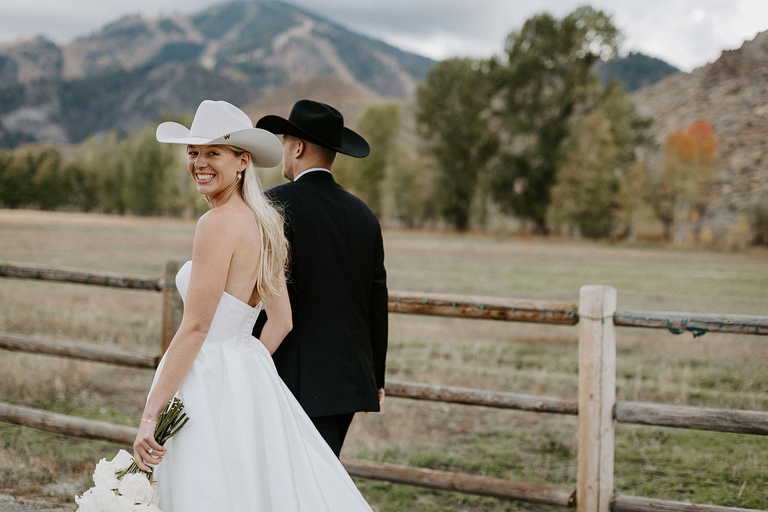 Logan & Claire Sun Valley, Idaho Wedding - Our Lady of the Snows Catholic Church & Whiskey's on Main