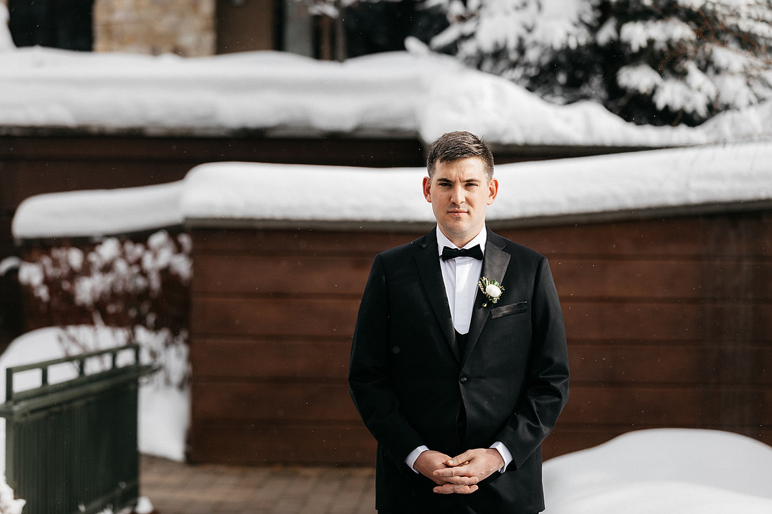 Dev & Lexi Winter Wedding River Run Ketchum, Idaho