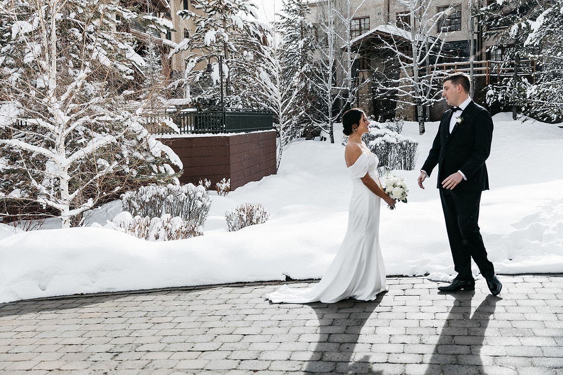 Dev & Lexi Winter Wedding River Run Ketchum, Idaho