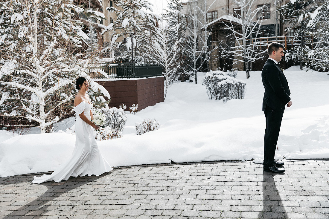 Dev & Lexi Winter Wedding River Run Ketchum, Idaho
