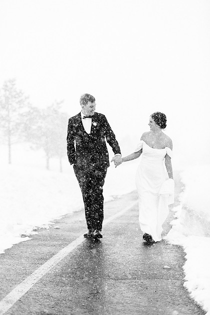 Dev & Lexi Winter Wedding River Run Ketchum, Idaho