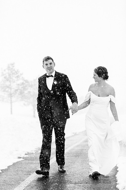 Dev & Lexi Winter Wedding River Run Ketchum, Idaho
