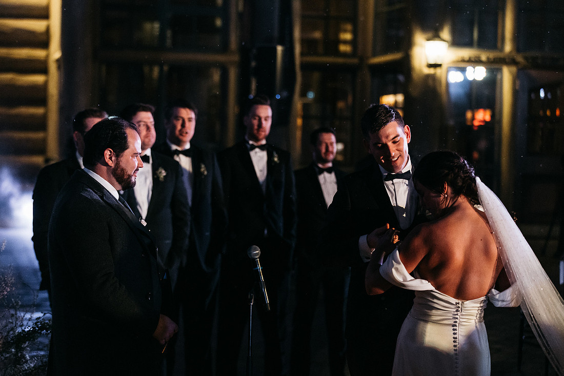 Dev & Lexi Winter Wedding River Run Ketchum, Idaho